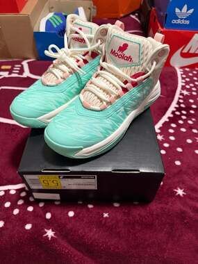 Moolah Kicks Press Break v2 Basketball Shoes Moolah Movement Red/Aqua